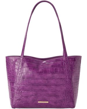 Brahmin Mona Alba Open Top Large Tote Bag - Purple