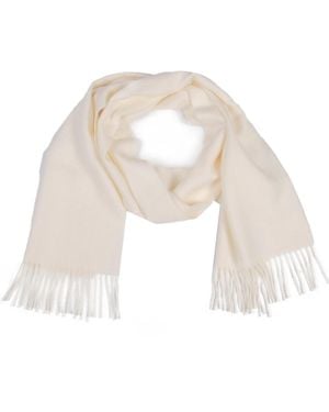 Simply Natural Solid Alpaca Scarf - White