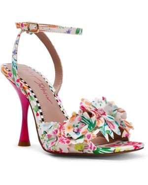 Betsey Johnson Hilley Open Toe Dress Sandals - Pink