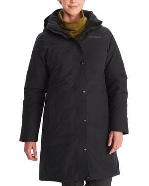 Marmot Chelsea Hooded Waterproof Down Coat - Black