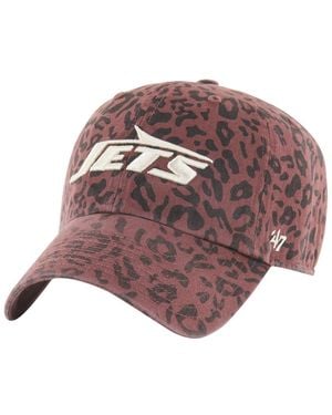 '47 New York Jets Tawny Clean Up Adjustable Hat - Brown