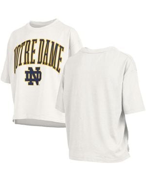 Pressbox Notre Dame Fighting Irish Plus Size Nelson Motley Crew Oversized Slub T-shirt - White