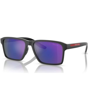 Prada Linea Rossa Low Bridge Fit Sunglasses - Blue