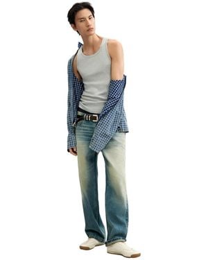 Desigual Plain Denim Pants - Blue