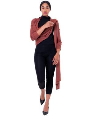 DAI MODA Dm Cat Wrap Shawl - Red
