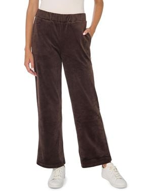 Vince Camuto Pull-on Wide-leg Velvet Pants - Brown