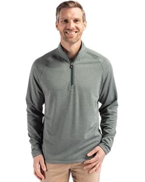 Cutter & Buck Peshastin Fleece Recycled Half Zip Pullover - Gray