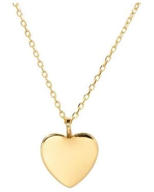 Little Sky Stone Lev Heart Pendant Charm Necklace - Black