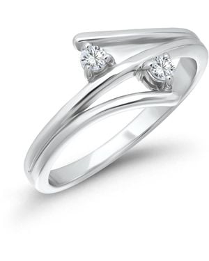 Macy's Cubic Zirconia -tone Cocktail & Statement Open Ring - White