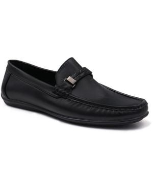 Aston Marc Madrid Comfort Driver Slip-on Loafers - Black