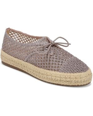 On 34th Lace Up Almond Toe Flats - White