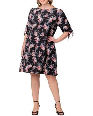 Kiyonna Plus Size Manhattan Shift Dress - Black