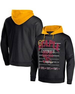 NFL Properties Nfl X Staple Arizona Cardinals Oversized Gridiron Vintage-like Wash Pullover Hoodie - Blue