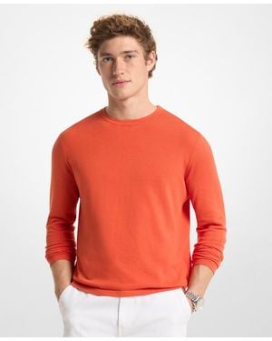 Michael Kors Mk Cotton Jersey Sweater - Red