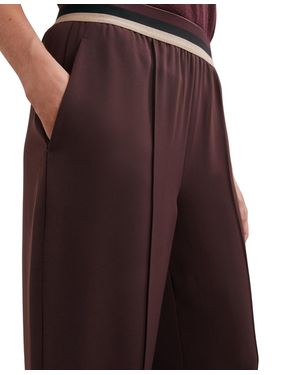 Reiss Elasticated-waist Wide-leg Pants - Red