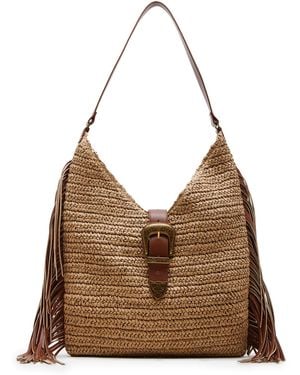 Steve Madden Bcoltie Straw Large Hobo Bag - Brown