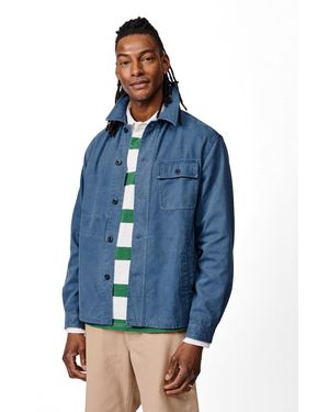 aubi Dowse Long Sleeve Relaxed Worker Jacket - Blue