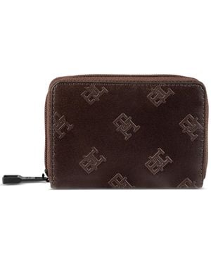 Tommy Hilfiger Accordion Logo Wallet - Brown