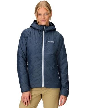 Marmot Quilt Long Sleeve Fixed Hoodie - Blue