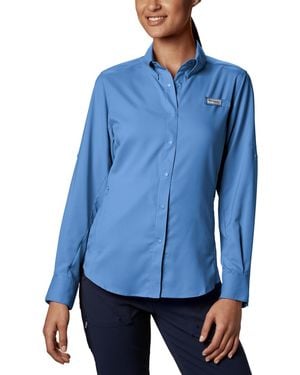 Columbia Pfg Tamiami Ii Long-sleeved Shirt - Blue