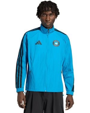 adidas Charlotte Fc 2026 Anthem Raglan Full-zip Jacket - Blue