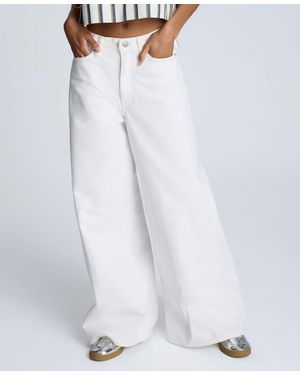 Kenneth Cole High-rise Wide-leg Jeans - White