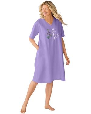 Only Neccessities Graphic Sleepshirt - Purple