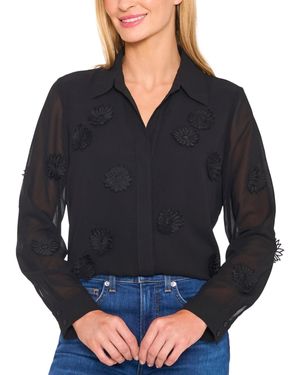 Cece Long-sleeve Blouse - Blue