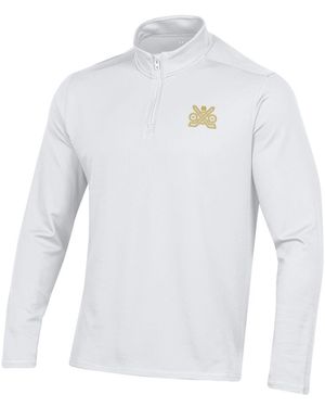 Under Armour Notre Dame Fighting Irish Ireland Motion Quarter-zip Pullover Top - White