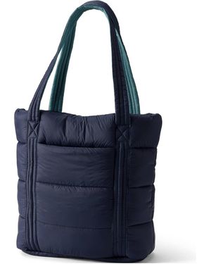 Lands' End Wanderweight Ultralight Packable Tote Bag - Blue