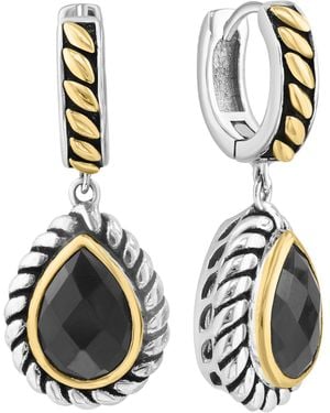 Effy Onyx Drop Earrings - Metallic