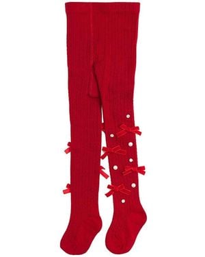 Sweet Wink Little And Big Girls Bedazzled Tights - Red