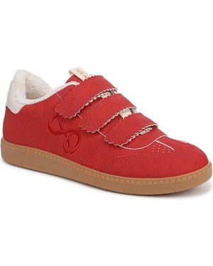 Sam & Libby Waverly Triple Strap Slip On Sneakers - Red