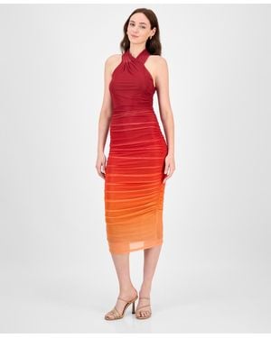 Rachel Roy Harland Halter Midi Dress - Red