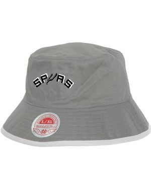 Mitchell & Ness Gray/black San Antonio Spurs Flip It Reversible Bucket Hat