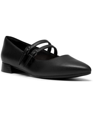 Clarks Natalyn Jane Pointed-toe Mary Jane Flats - Black