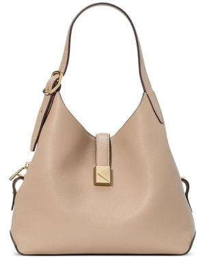 Kate Spade Deco Small Pebbled Leather Crossbody Tote Bag - Natural