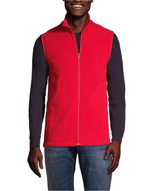 Lands' End School Uniform Thermacheck 100 Fleece Vest - Red