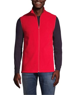 Lands' End School Uniform Thermacheck 100 Fleece Vest - Red