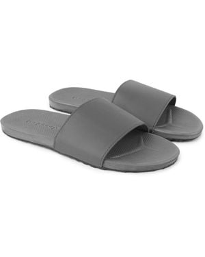 feel good S Banyan Rubber Spa/shower Slide Sandals - Gray