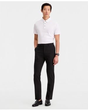 Calvin Klein Slim-fit Solid Dress Pants - Blue