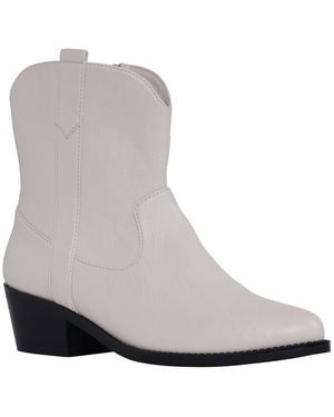 Gc Shoes Oakley Western Almond Toe Dress Boots - White