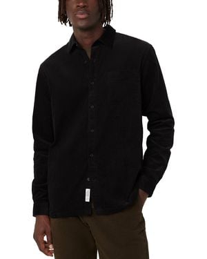 Frank And Oak Relaxed-fit Corduroy Shirt - Black