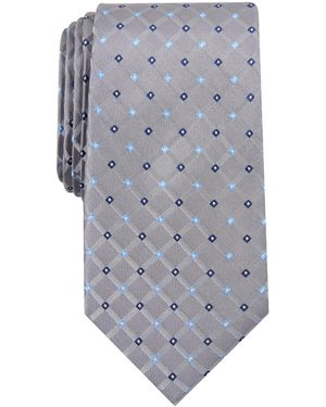 Club Room Linked Neat Tie - Gray