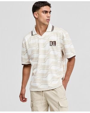 Mode Of One Relaxed-fit Varsity Polo Shirt - White