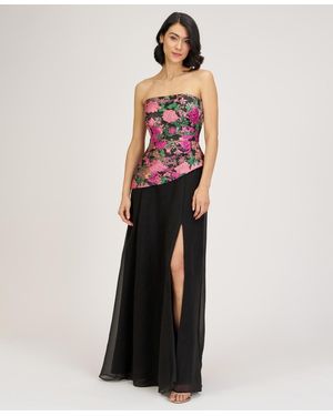 JS Collections Strapless Gown - White