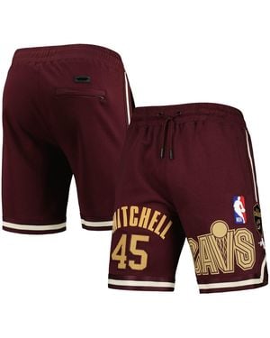 Pro Standard Donovan Mitchell Cleveland Cavaliers Player Replica Shorts - Red