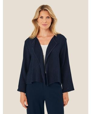 Masai Majulitta Open-front Boucle Jacket - Blue