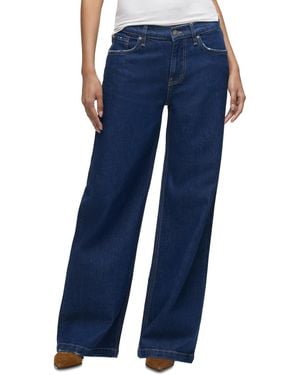 Hudson Jeans Rylee Low-rise Wide-leg Jeans - Blue