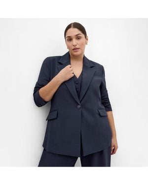 City Chic Tori Blazer - Blue